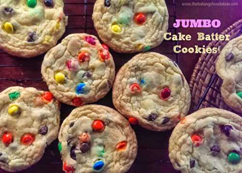 Jumbo Cake Batter Cookies