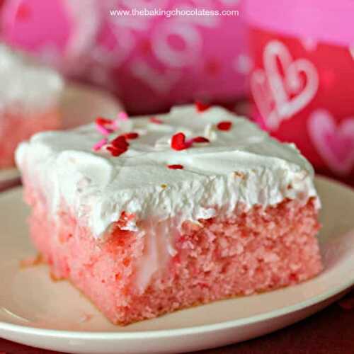 Strawberry Creme Passion Poke Cake