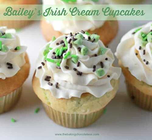 Lucky Bailey's Irish Cream Cupcakes