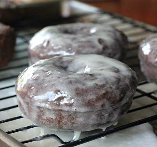Glazed Fluffy Chocolate Donuts
