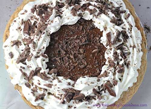 Dark Chocolate Silk Pie! It's Delectable!