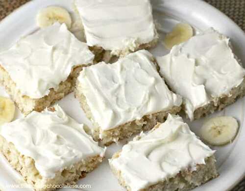 Heavenly Frosted Banana Bars