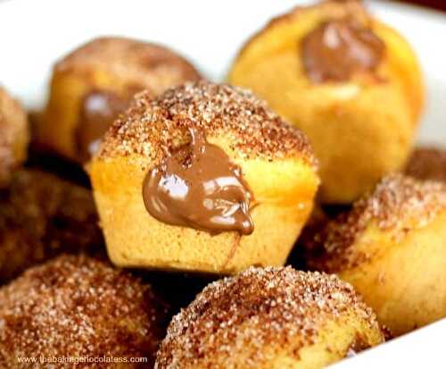 Nutella Churro Donut Poppers