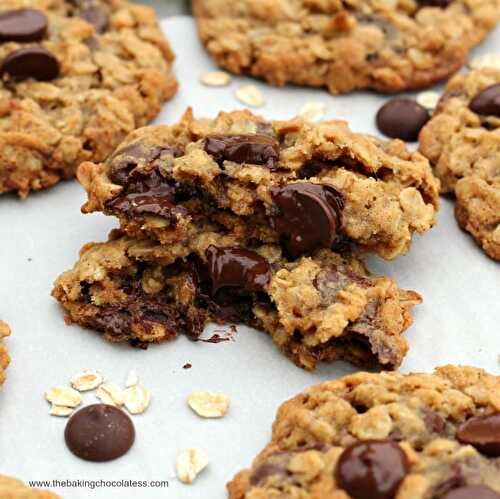 BFF Dark Chocolate Chip Oatmeal Cookies (GF or Not)