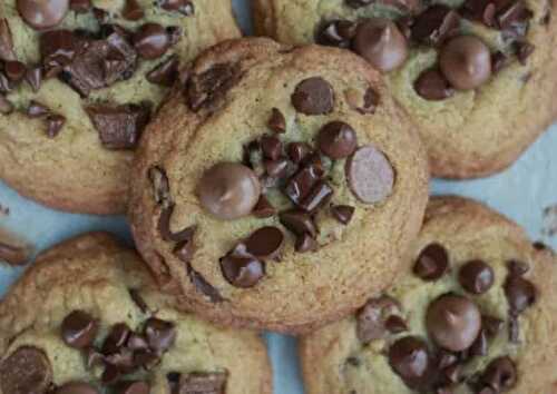 Thick and Chewy Triple Chocolate Emergency Cookies