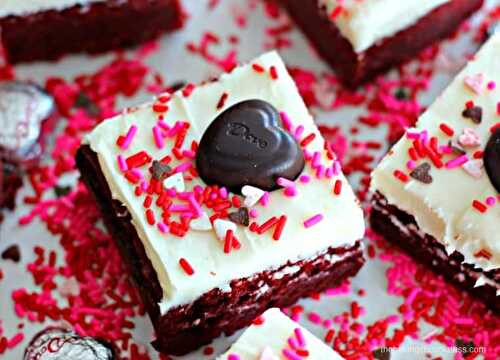'Kiss Me' Red Velvet Brownies