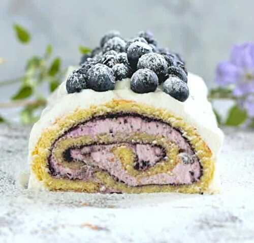 Blueberry Elderberry Cake Roll - It's Luscious!