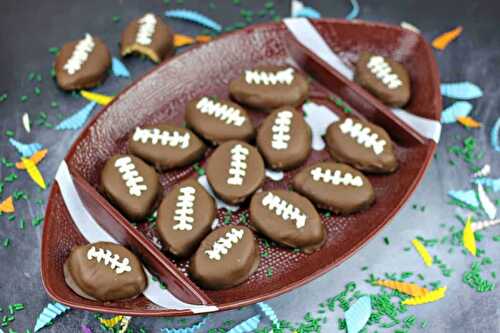 Home-made Chocolate Peanut Butter Footballs