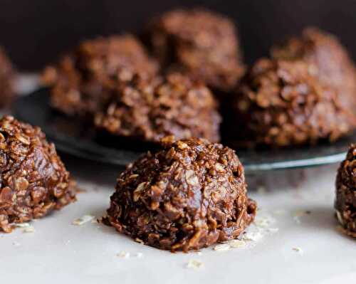 Dark Chocolate No-Bake Cookies {Gluten-Free, Vegan & Non-Dairy too!}