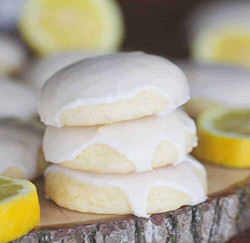 Lemon Glazed Soft-Baked Sugar Cookies