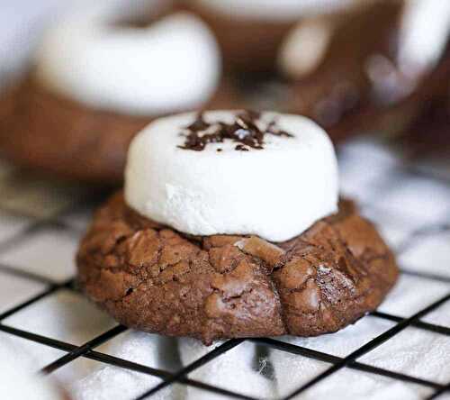 'Hubba-Hubba' Brownie Chocolate Chip Marshmallow Cookies! {2 ways - Stuffed or Topped}