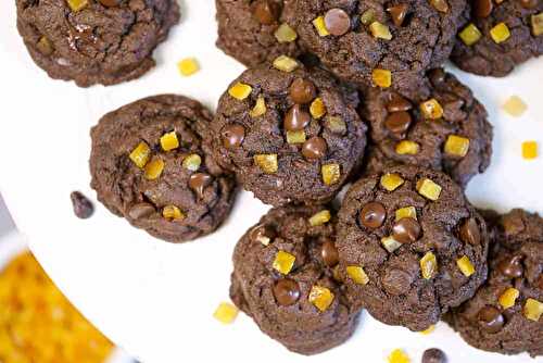 Devilish Fudgy Double Chocolate Orange Cookies