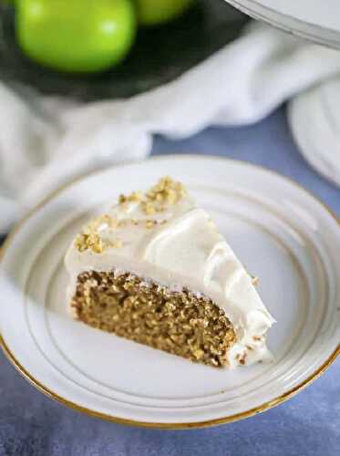 'Awesome' Applesauce Cake {Cinnamon Cream Cheese Frosting}