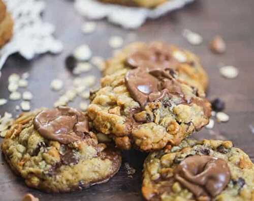 Ultimate Hazelnut Truffle Butterscotch Oatmeal Cookies