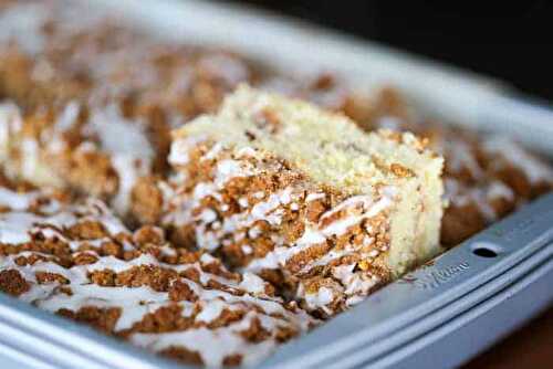 Cinnamon Swirl Streusel Coffee Cake for Weekends! (9x13 Pan)