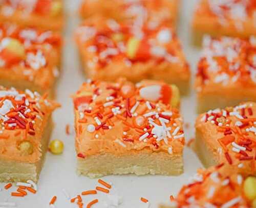 Harvest Frosted Sugar Cookie Bars