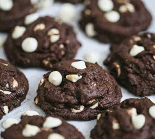 Chocolate Fudge White Chocolate Chip Cookies - Vegan & GF Options