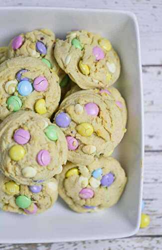 Soft & Chewy M&M Easter Cookies for Spring!