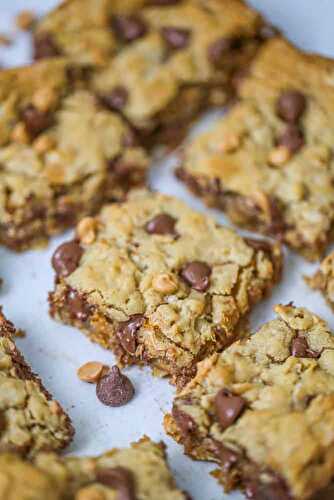 Oatmeal Butterscotch & Chocolate Chip Cookie Bars