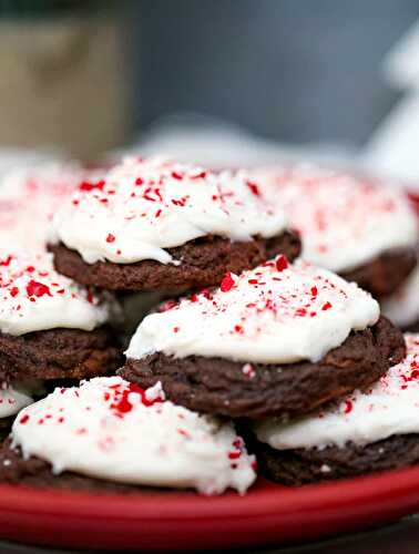Soft Batch Chocolate Peppermint Cookies