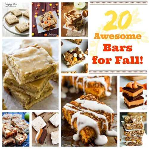 20 Awesome Bars for Fall!