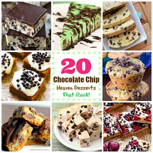 20 Chocolate Chip Heaven Desserts That Rock!