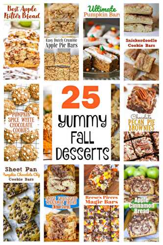 25 Yummy Fall Desserts