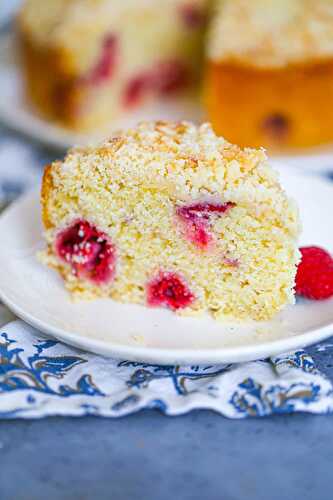 Lemon Raspberry Crumb Cake