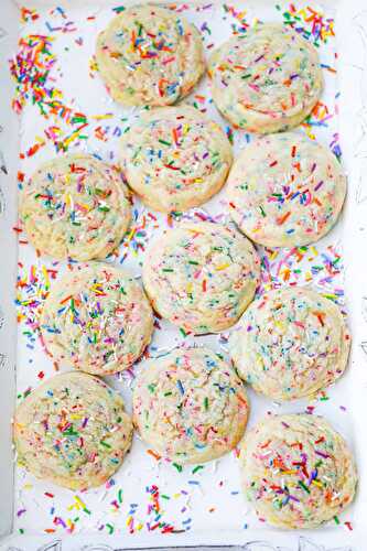 Sprinkle Sugar Cookies (Easy & No Chill)