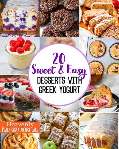 20 Dessert Recipes Using Greek Yogurt