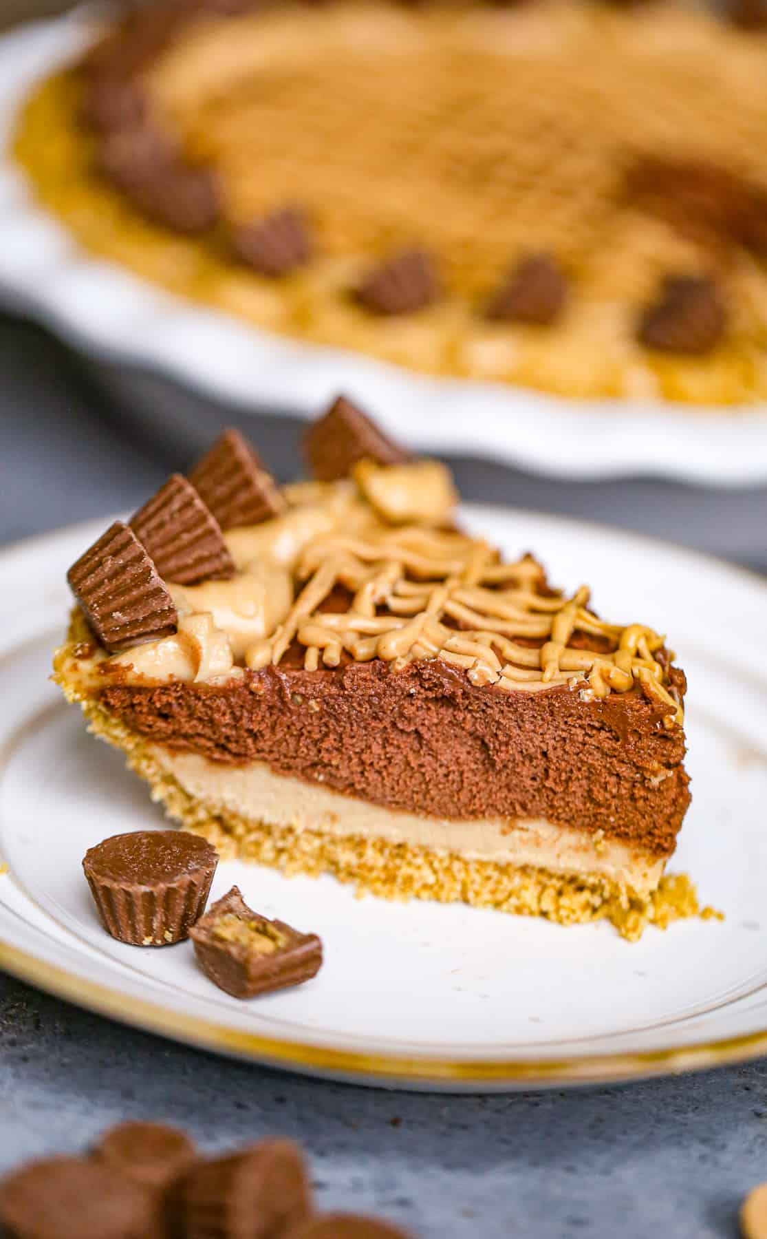 Decadent Peanut Butter Chocolate Pie - Costco CopyCat Recipe