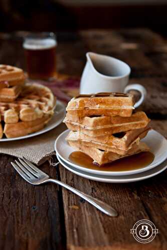 Maple Bacon Beer Waffles