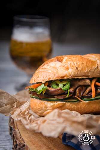 Honey Bock Wild Mushroom Banh Mi