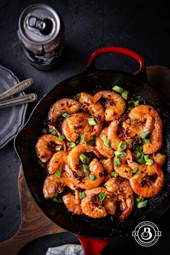 Hot Honey Beer Prawns