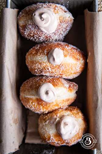 Sourdough Beer Doughnuts with Nutella Mousse Filling