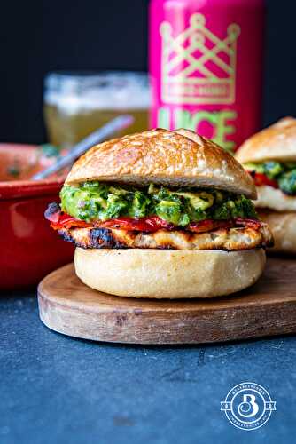 Grilled halloumi Sliders with IPA Avocado Chimichurri
