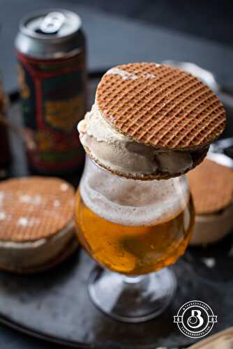 Salted Beer Caramel and Stroopwafel Ice Cream Sandwiches
