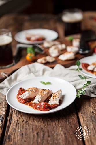20 minute Chicken in Roasted Tomato Brown Ale Herb Sauce - The Beeroness