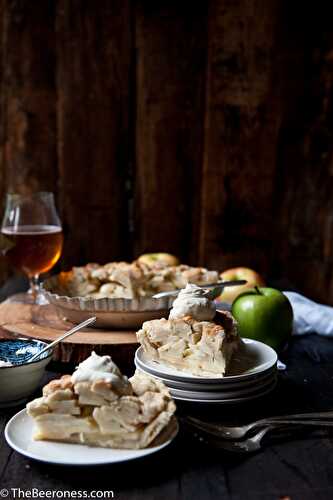 Apple Pie with Pale Ale Mascarpone Cream and Beer Pie Dough - The Beeroness