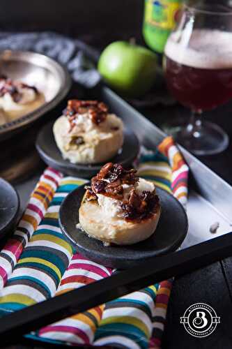 Baked Apples with Wild Ale Mascarpone and Beer Candied Pecans - The Beeroness