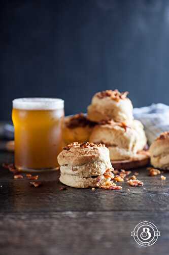 Beer and Bacon Biscuits - The Beeroness
