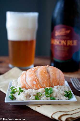 Beer and Butter Poached Lobster with Saison Risotto