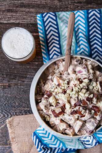 Beer Bacon and Blue Cheese Potato Salad - The Beeroness
