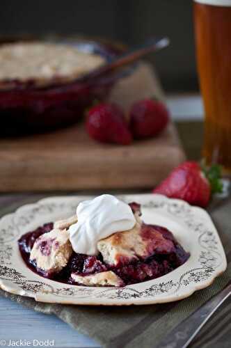 Beer Berry Cobbler