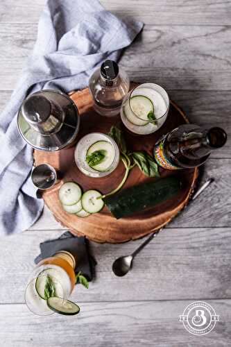 Beer Cocktail Recipe: Cucumber Basil IPA Cooler - The Beeroness