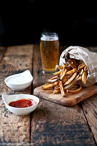 Beer Soaked Oven Fries  - The Beeroness