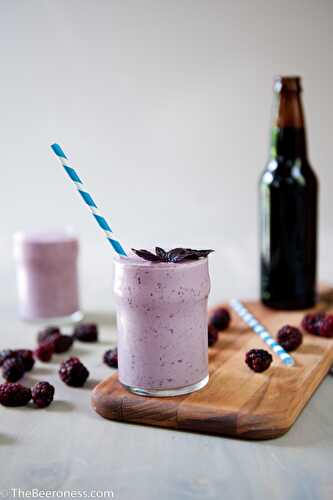 Blackberry Basil Belgian Ale Ice Cream, cooking with beer
