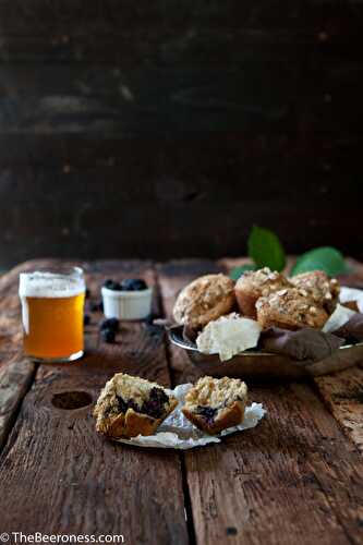 Blackberry Beer Breakfast Muffins  - The Beeroness