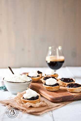 Blackberry Stout Mini Pies with Beer Whipped Cream - The Beeroness