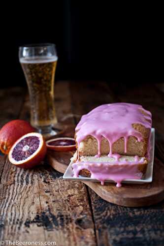 Blood Orange Beer Pound Cake - The Beeroness